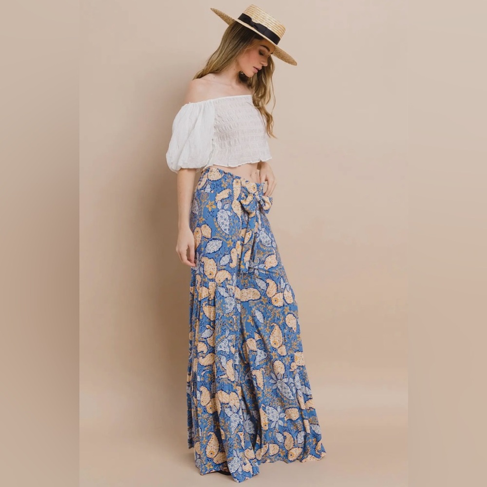 Pink Green rose floral stitched cotton v neck boho bohemian western summer dress - Picture 8 of 8